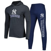Толстовка и спортивные штаны New York Yankees Concepts Sport Meter - Navy/Charcoal