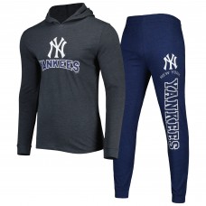 Толстовка и спортивные штаны New York Yankees Concepts Sport Meter - Navy/Charcoal