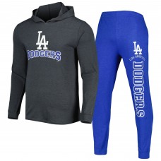 Толстовка и спортивные штаны Los Angeles Dodgers Concepts Sport Meter - Heather Royal/Heather Charcoal