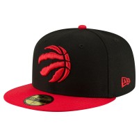 Бейсболка Toronto Raptors New Era Black/Red 2-Tone 59FIFTY