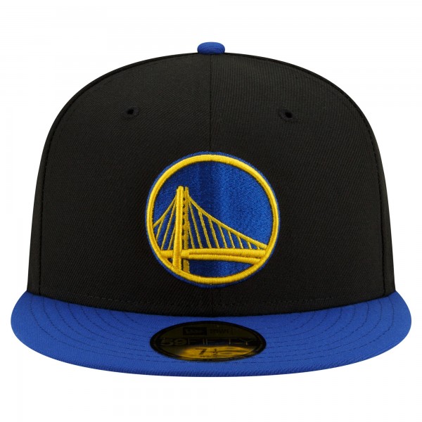 Бейсболка Golden State Warriors New Era Black/Royal 2-Tone 59FIFTY