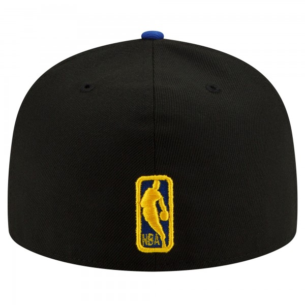 Бейсболка Golden State Warriors New Era Black/Royal 2-Tone 59FIFTY