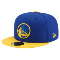 Бейсболка Golden State Warriors New Era Royal/Gold 2-Tone 59FIFTY