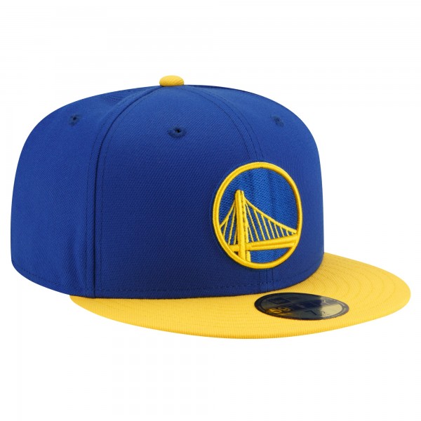 Бейсболка Golden State Warriors New Era Royal/Gold 2-Tone 59FIFTY