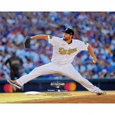 Unsigned Los Angeles Dodgers Clayton Kershaw Fanatics Authentic Pitching in the 2022 MLB All-Star Game Photograph