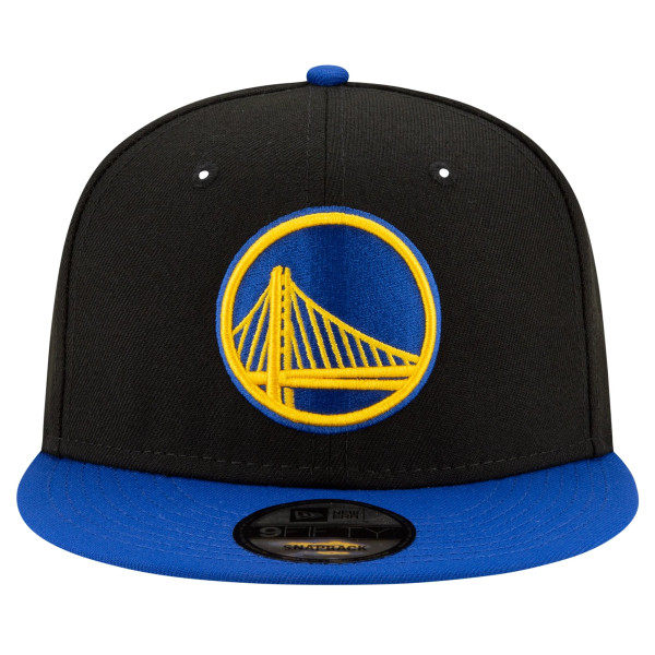 Бейсболка Golden State Warriors New Era Black/Royal Official Team Color 2Tone 9FIFTY
