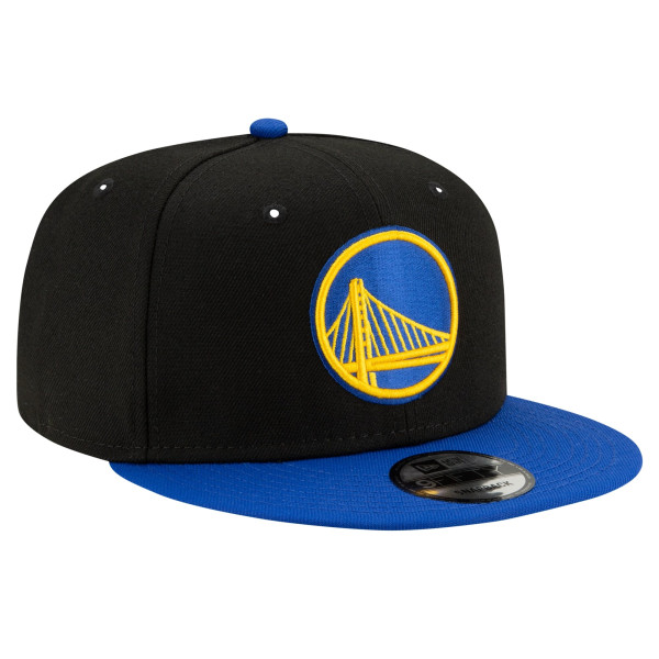 Бейсболка Golden State Warriors New Era Black/Royal Official Team Color 2Tone 9FIFTY