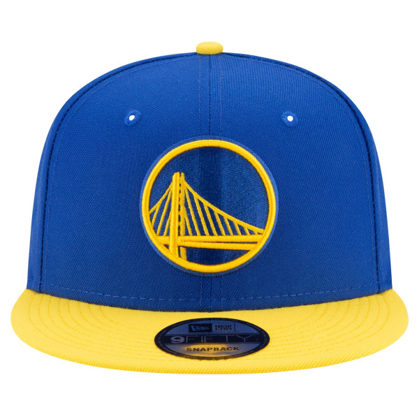 Бейсболка Golden State Warriors New Era Royal/Gold Official Team Color 2Tone 9FIFTY