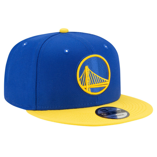 Бейсболка Golden State Warriors New Era Royal/Gold Official Team Color 2Tone 9FIFTY