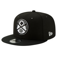 Бейсболка Denver Nuggets New Era Black & White 9FIFTY