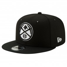 Бейсболка Denver Nuggets New Era Black & White 9FIFTY