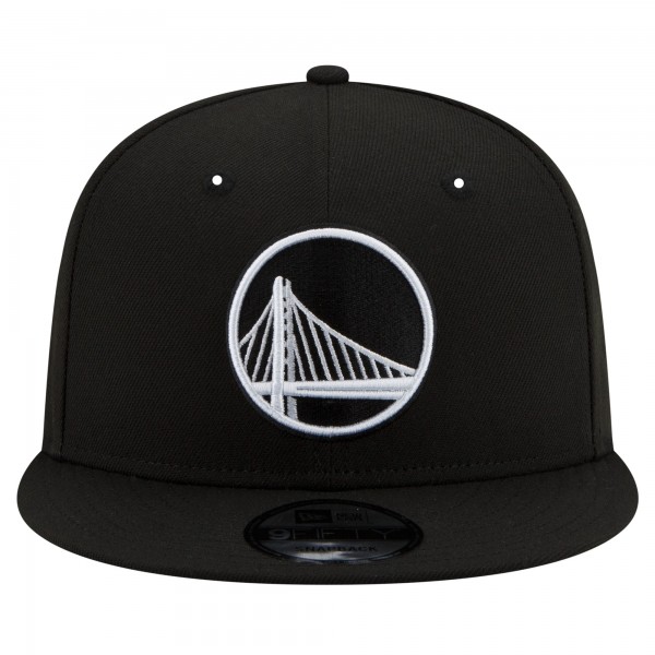 Бейсболка Golden State Warriors New Era Black & White 9FIFTY