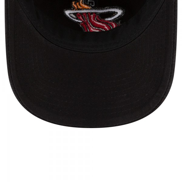 Бейсболка Miami Heat New Era Black Team 2.0 9TWENTY