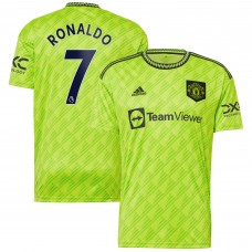 Игровая форма  Cristiano Ronaldo Manchester United adidas 2022/23 Third Replica Player - Neon Green