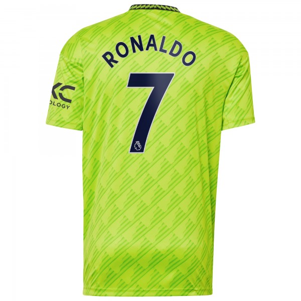 Игровая форма  Cristiano Ronaldo Manchester United adidas 2022/23 Third Replica Player - Neon Green