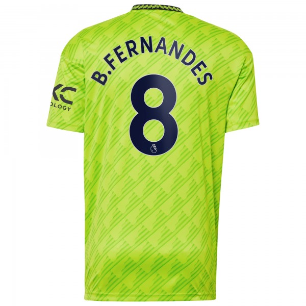 Игровая форма  Bruno Fernandes Manchester United adidas 2022/23 Third Replica Player - Neon Green