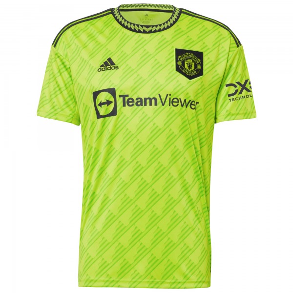 Игровая форма  Marcus Rashford Manchester United adidas 2022/23 Third Replica Player - Neon Green