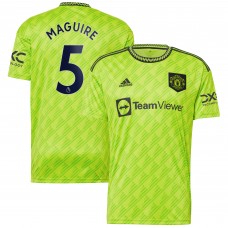 Игровая форма  Harry Maguire Manchester United adidas 2022/23 Third Replica Player - Neon Green