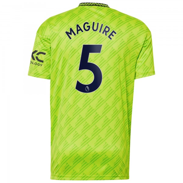 Игровая форма  Harry Maguire Manchester United adidas 2022/23 Third Replica Player - Neon Green