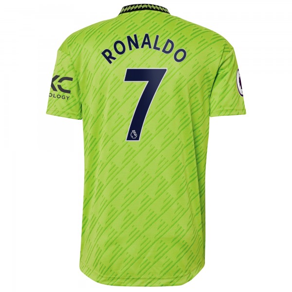 Игровая форма  Cristiano Ronaldo Manchester United adidas 2022/23 Third Authentic Player - Neon Green