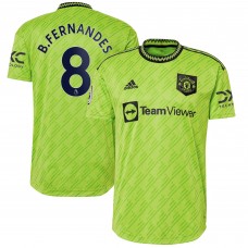 Игровая форма  Bruno Fernandes Manchester United adidas 2022/23 Third Authentic Player - Neon Green