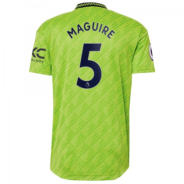 Игровая форма  Harry Maguire Manchester United adidas 2022/23 Third Authentic Player - Neon Green