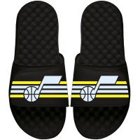 Шлепки Utah Jazz ISlide Stripes - Black