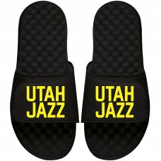 Utah Jazz ISlide Wordmark Slide Sandal - Black