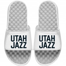 Utah Jazz ISlide Wordmark Slide Sandal - White