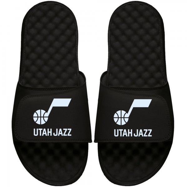 Шлепки Utah Jazz ISlide Youth Stacked - Black