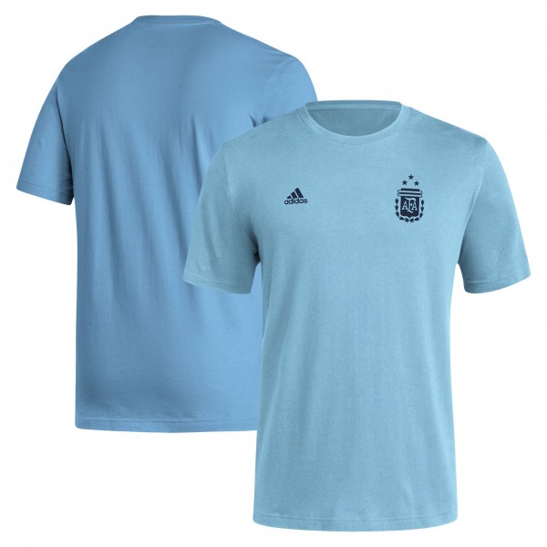 Argentina National Team adidas Crest T-Shirt - Light Blue