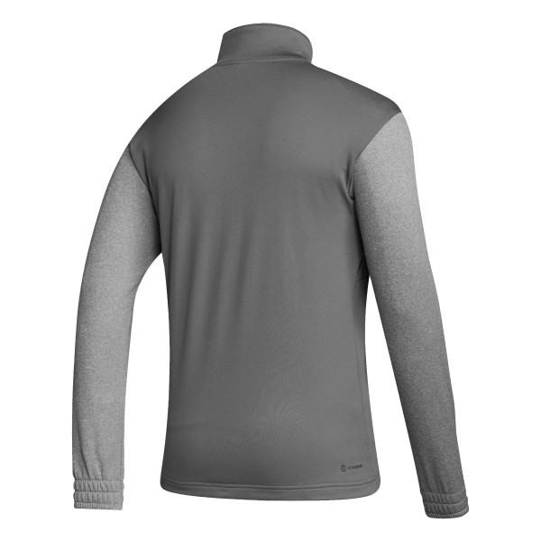 Belgium National Team adidas Crest Long Sleeve Half-Zip Top - Gray