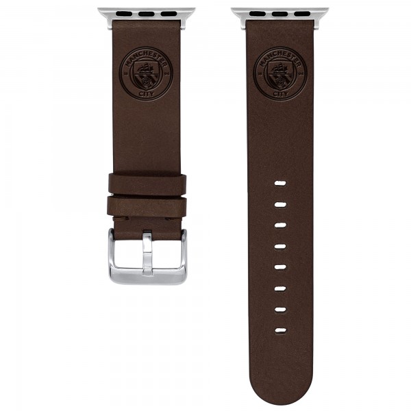 Ремешок для часов Manchester City 38/40/41mm Logo Sport Leather - Brown