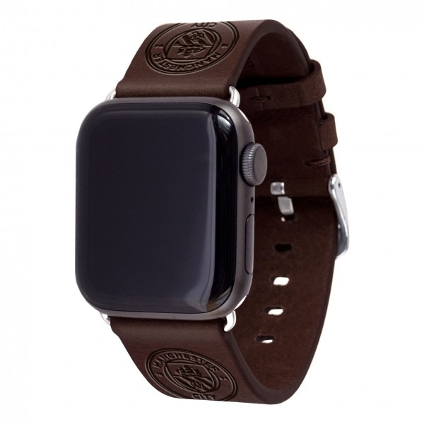 Ремешок для часов Manchester City 38/40/41mm Logo Sport Leather - Brown