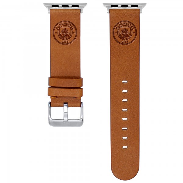 Ремешок для часов Manchester City 38/40/41mm Logo Sport Leather - Tan