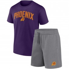 Шорты Футболка Phoenix Suns Arch & Combo Set - Purple/Heather Gray