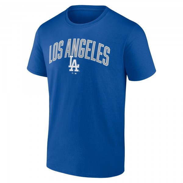 Los Angeles Dodgers Fanatics Royal/Heather Gray Arch T-Shirt & Shorts Combo Set