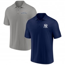 New York Yankees Fanatics Navy/Gray Dueling Logos Polo Combo Set