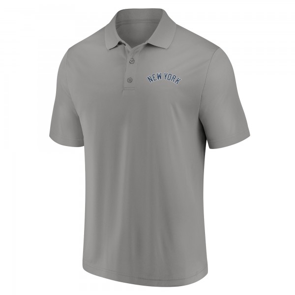 New York Yankees Fanatics Navy/Gray Dueling Logos Polo Combo Set