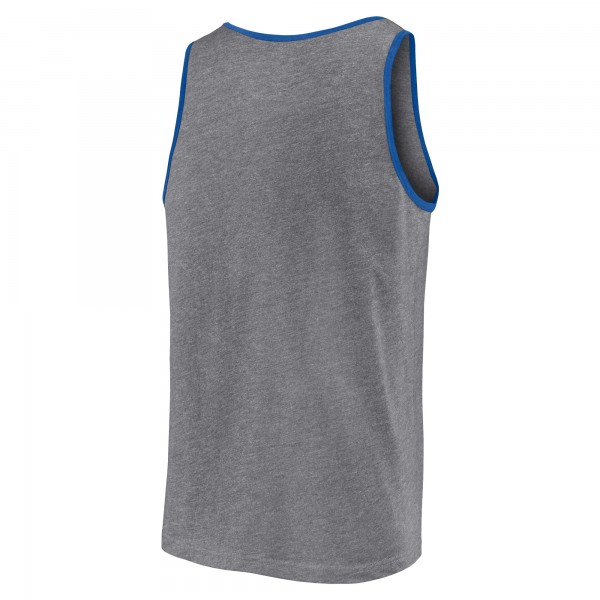 Los Angeles Dodgers Fanatics Heather Gray Primary Tank Top