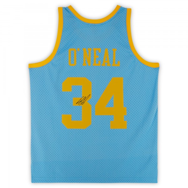 Игровая джерси Autographed Los Angeles Lakers Shaquille ONeal Fanatics Authentic Mitchell & Ness 2001-02 Swingman