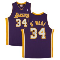 Игровая джерси Autographed Los Angeles Lakers Shaquille ONeal Fanatics Authentic Mitchell & Ness 1999-2000 Swingman