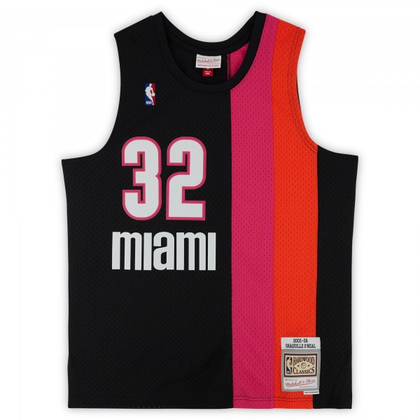 Игровая джерси Autographed Miami Heat Shaquille ONeal Fanatics Authentic Mitchell & Ness Alternate 2005-06 Swingman