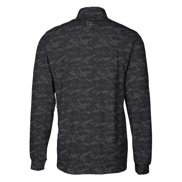Кофта на короткой молнии Los Angeles Dodgers Cutter & Buck Traverse Camo Print Stretch - Black