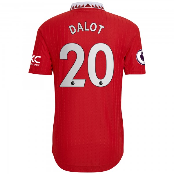 Игровая форма  Diogo Dalot Manchester United adidas 2022/23 Home Authentic Player - Red