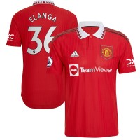 Игровая форма  Anthony Elanga Manchester United adidas 2022/23 Home Authentic Player - Red