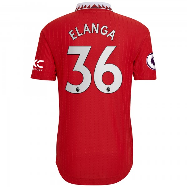 Игровая форма  Anthony Elanga Manchester United adidas 2022/23 Home Authentic Player - Red