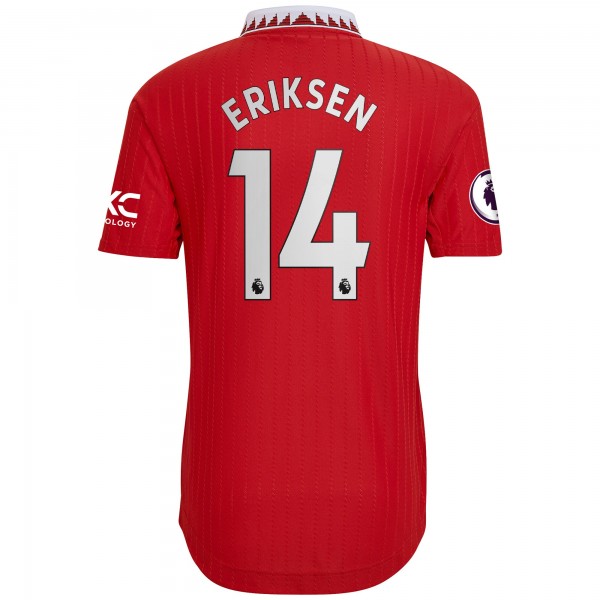 Игровая форма  Christian Eriksen Manchester United adidas 2022/23 Home Authentic Player - Red
