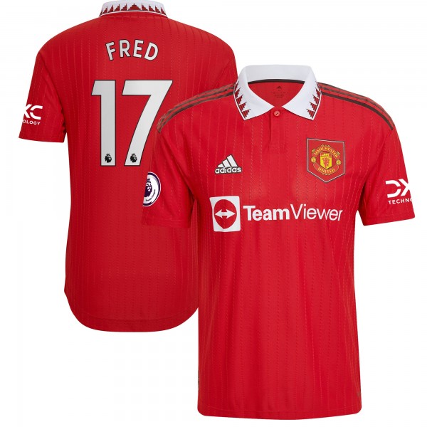 Игровая форма  Fred Manchester United adidas 2022/23 Home Authentic Player - Red