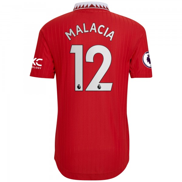 Игровая форма  Tyrell Malacia Manchester United adidas 2022/23 Home Authentic Player - Red